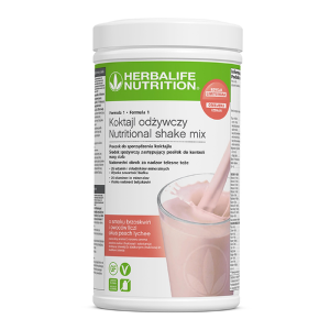 Herbalife koktajl brzoskwinia i owoce liczi